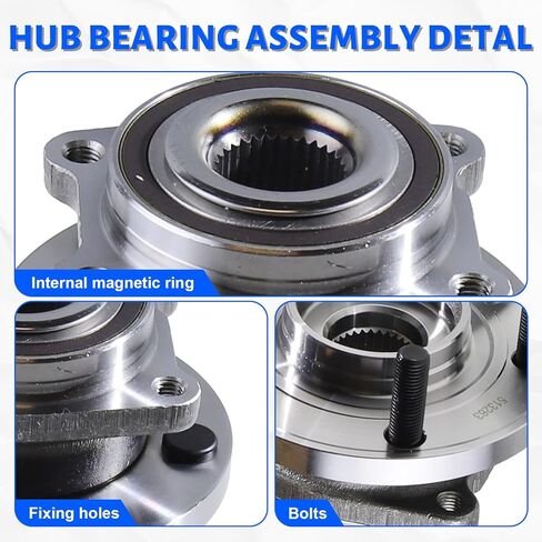 513263 Front Wheel Bearing Hub Assembly with 5 Lug Compatible with Chrysler 200 2011-2014,Fit for Sebring 2007-2010,Fit for Chrysler Cirrus 2007-2010,Fit for Dodge Avenger 2008-2014 in Kuwait