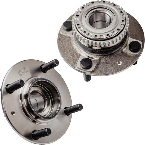 Detroit Axle - 4pc Front Rear Wheel Bearing Hubs Kit for 2001-2006 Hyundai Elantra, 2005-2009 Kia Spectra, 2005-2009 Kia Spectra5, 2 Rear Wheel Bearing Hubs 2 Front Wheel Bearings Replacement in Saudi Arabia