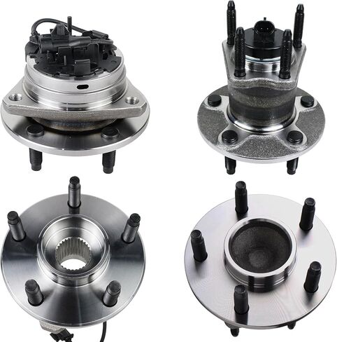 Autoround Front & Rear Wheel Bearing and Hub Assembly Compatible with Chevrolet Malibu 2004-2012 Cobalt 2009-2010 HHR 2008-2010, Pontiac G6 2005-2010, Saturn Aura 2007-2009, 5-Lug w/ABS, Set of 4 in Saudi Arabia