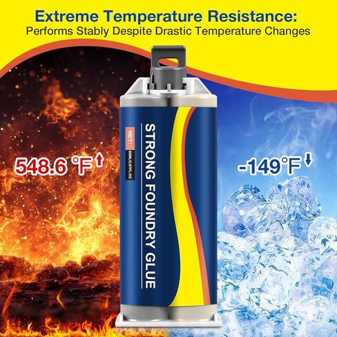 Strong Foundry Glue - High Temperature Resistant Premium Metal Repair Glue, Liquid Welding Filler for Metal Defects & Casting Repairs (85ml, 2 Kits) in Kuwait