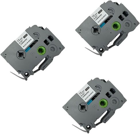 3-Pack 12mm 0.47" Laminated White Label Maker Tape Refill – Replacement for Brother TZE2312PK TZe-231 TZ-231, Compatible with Brother P-Touch Label Maker PT-D210 PT-H110 PT-D220 PT-D400 in Kuwait