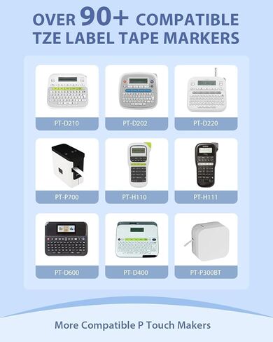 3-Pack 12mm 0.47" Laminated White Label Maker Tape Refill – Replacement for Brother TZE2312PK TZe-231 TZ-231, Compatible with Brother P-Touch Label Maker PT-D210 PT-H110 PT-D220 PT-D400 in Kuwait
