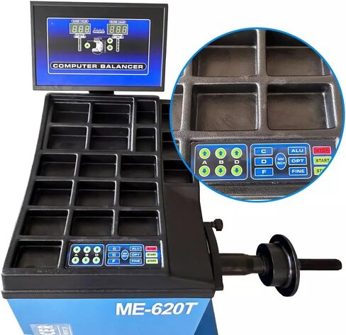 KATOOL ME-T530Z Double Assist Arm Tire Changer ME-B620 Wheel Balancer Rim Clamp Combo(530Z & 620T) in Kuwait