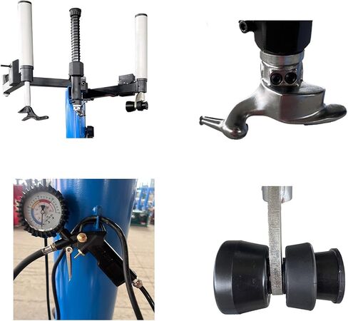 KATOOL ME-T530Z Double Assist Arm Tire Changer ME-B620 Wheel Balancer Rim Clamp Combo(530Z & 620T) in Kuwait