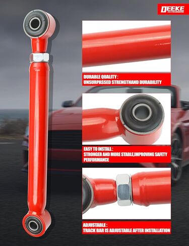 أذرع تحكم أمامية علوية وسفلية قابلة للتعديل مقاس 1-6 بوصة باللون الأحمر لـ 1994-2001 دودج رام 1500 4WD و1994-2009 دودج رام 2500/3500 4WD (الجيل الثاني إلى الثالث) in Kuwait