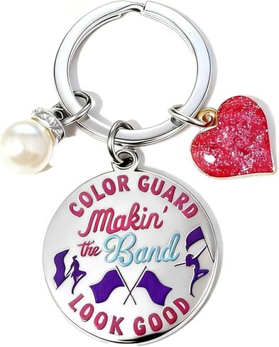 Color Guard Gifts Color Guard Team Inspired Keychain Colorguard Senior Encouragement Graduation Christmas Birthday Best Gift Ideas Colorguard Jewelry for Instructor Teens Girls in Saudi Arabia
