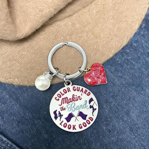 Color Guard Gifts Color Guard Team Inspired Keychain Colorguard Senior Encouragement Graduation Christmas Birthday Best Gift Ideas Colorguard Jewelry for Instructor Teens Girls in Saudi Arabia
