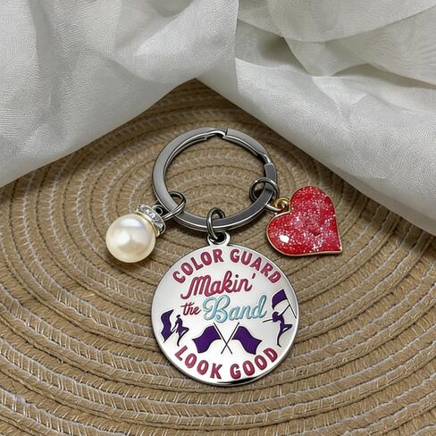 Color Guard Gifts Color Guard Team Inspired Keychain Colorguard Senior Encouragement Graduation Christmas Birthday Best Gift Ideas Colorguard Jewelry for Instructor Teens Girls in Saudi Arabia