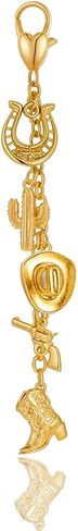 Western Cowgirl Keychain Bag Charms for Women Decorative Purse Charm for Handbags Beach Bikini Charms in Saudi Arabia