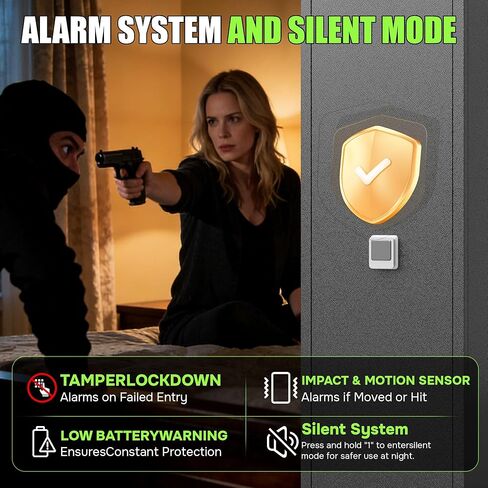 8-12 Fingerprint Gun safes, Rifle Safe, Use Immediately Gun Safes for Home Rifle and Pistols, Long Gun Safe for Rifle Shotgun for Home,Quick Access Rifle Safes, Adjustable Shelves in Kuwait