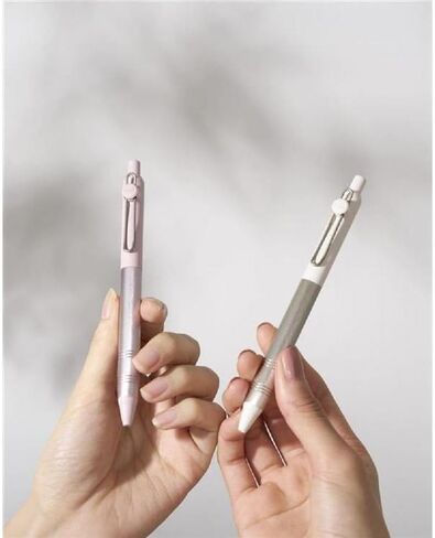 قلم حبر جاف ZENTO Flow Model أبيض البتولا 0.38 مم لون الحبر أسود UBNZFL38.70 مع قلم حبر جاف أصلي يعمل باللمس in Kuwait