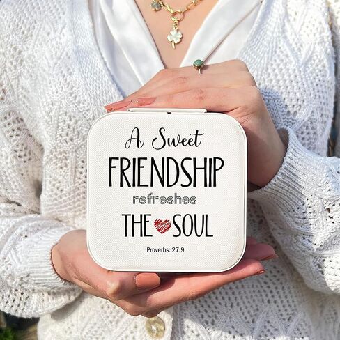Friend Gifts for Women, Best Friendship Birthday Gift for Women Friends Jewelry Box Easter Day Gifts from Friend Woman Gift Jewelry Case in Saudi Arabia