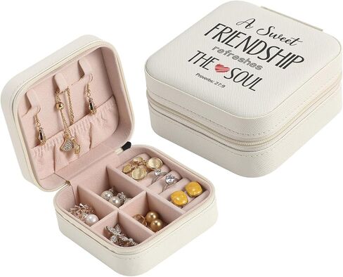 Friend Gifts for Women, Best Friendship Birthday Gift for Women Friends Jewelry Box Easter Day Gifts from Friend Woman Gift Jewelry Case in Saudi Arabia