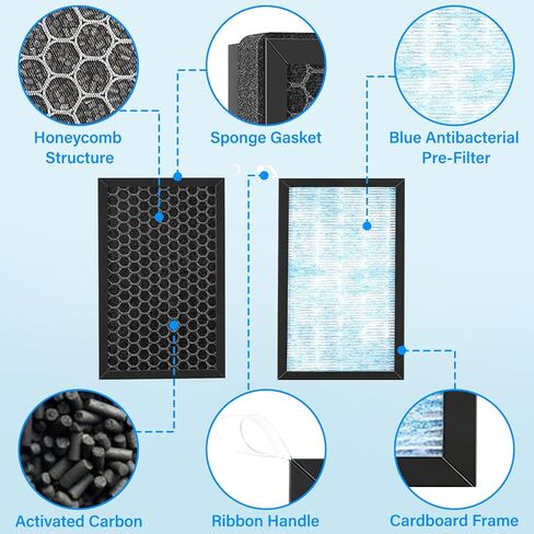 ملحقات فلتر هواء المقصورة Tesla Model 3 Y، قطعتان بديلتان لمكيف الهواء HEPA مع الكربون المنشط، متوافق مع أجزاء Tesla 2016-2025 in Kuwait