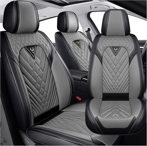 Car Seat Covers for Honda HR-V 2016-2025, Waterproof Nappa Leather Car Seat Protector, Comfortable and Anti-Slip Car Seat Cover&Accessories(5 Seats/Black White) in Saudi Arabia