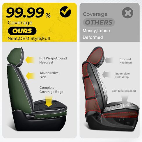 Trucks Seat Covers Fit for Toyota Tacoma 2024 2025 2026 Leather Car Seat Covers for Pick-up Double Cab SR,SR5,TRD Sport,TRD Off-Road,Fully Covered Car Seat Protector (Black,5 Full Set) in Saudi Arabia