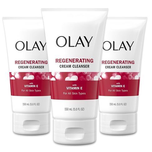 Olay Regenerist Regenerating Cream Cleanser Face Wash, 5 fl oz (Pack of 3) in Kuwait