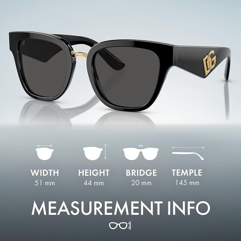 DOLCE & GABBANA DG4437 Butterfly Shape DG Crossed Logo Sunglasses with Luxury Eyewear Kit in Kuwait