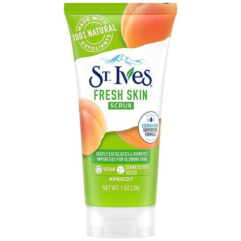 St. Ives Fresh Skin Scrub, Apricot, 1 oz in Kuwait