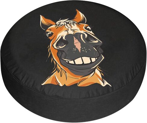 RV غطاء الإطارات الاحتياطية وجه الحصان مضحك مانعة لتسرب الماء والغبار واقية العالمي لمقطورة SUV فان مخيم السفر مقطورة 12 "13" 14 "15" 16 "17 بوصة in Kuwait