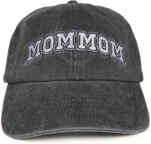 InnoBeta Mommom Gifts Cap for Grandma, Funny Adjustable Embroidered Hat Gifts for Birthday, Christmas, Grey in Saudi Arabia