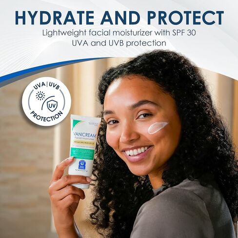 مرطب الوجه اليومي من فانيكريم مع السيراميد وحمض الهيالورونيك - 3 أونصة سائلة - تم تركيبه بدون مهيجات شائعة للأشخاص ذوي البشرة الحساسة in Kuwait