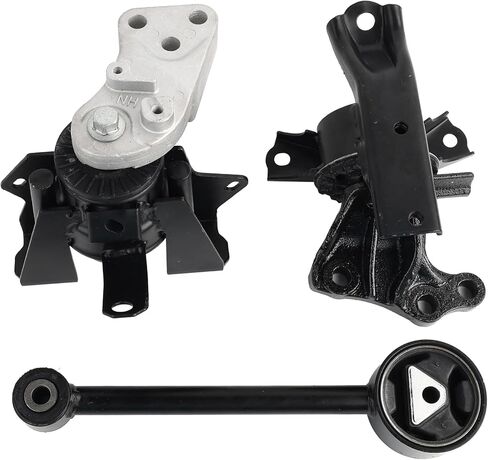 3 قطع حامل محرك المحرك ومجموعة حامل ناقل الحركة المتوافقة مع Mitsubishi Mirage 2014-2022 & Mirage G4 2017-2022 1.2L استبدال 2910A106 1092A096 1093A146 2910A318 8010107 8010104 in Kuwait