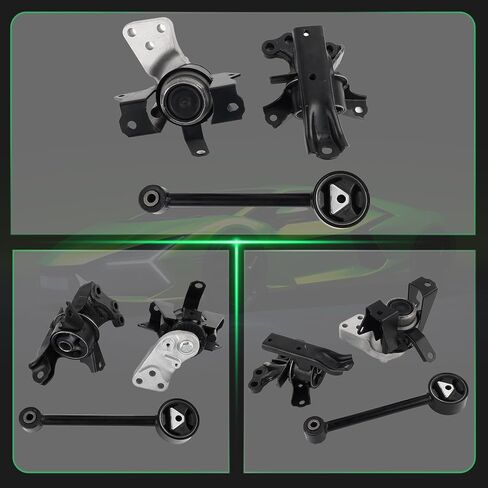 3 قطع حامل محرك المحرك ومجموعة حامل ناقل الحركة المتوافقة مع Mitsubishi Mirage 2014-2022 & Mirage G4 2017-2022 1.2L استبدال 2910A106 1092A096 1093A146 2910A318 8010107 8010104 in Kuwait