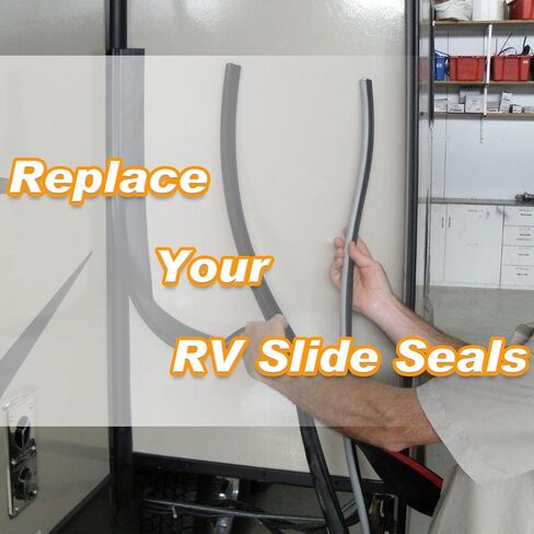 سدادة منزلق RV مقاس 1-1/2 بوصة × 9/16 بوصة × 25 بوصة من المطاط الأسود، سدادة ممسحة منزلق بديلة لتجريد الطقس R854056. (مشبك) in Kuwait