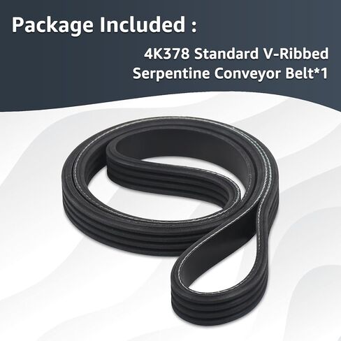 4K378 Standard V-Ribbed Serpentine Belt Compatible with ACDelco Gold Multi-Ribbed Belt for Alternator Power Steering Water Pump in Saudi Arabia