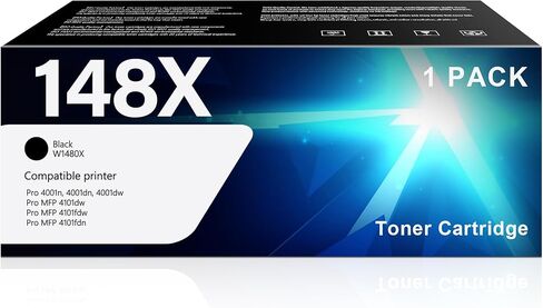 148X W1480X Toner Cartridge 1 Pack High Yield (with Chip) Replacement for HP 148X 148A to Use with Pro 4001n 4101fdw 4001dn 4001dw 4101fdn 4001fdw Printer in Kuwait