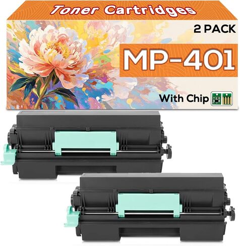 MP401 841886 Toner Cartridge Compatible Replacement for Ricoh MP401 MP402 MP401SPF MP402SPF SP4520DN Printers, High Yield 10,400 Pages 2Packs in Saudi Arabia