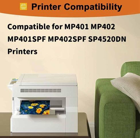 MP401 841886 Toner Cartridge Compatible Replacement for Ricoh MP401 MP402 MP401SPF MP402SPF SP4520DN Printers, High Yield 10,400 Pages 2Packs in Saudi Arabia