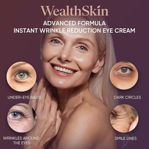 Plexaderm Rapid Reduction Eye Serum - Advanced Formula - Anti Aging Serum Visibly Reduces Under-Eye Bags, Wrinkles, Dark Circles, Fine Lines & Crow's Feet Instantly - (0.25 Fl Oz) in Saudi Arabia