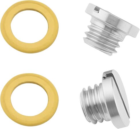 2 Pcs Outboard Lower Unit Oil Drain Plug for Mercury Marine 40 50 60 70 75 90 115HP, Oil Vent Plug Screw and Seal Kits for Mercruiser Bravo Alpha 1 Gen 2 10-79953Q2 10-79953A2 18-2244 in Kuwait