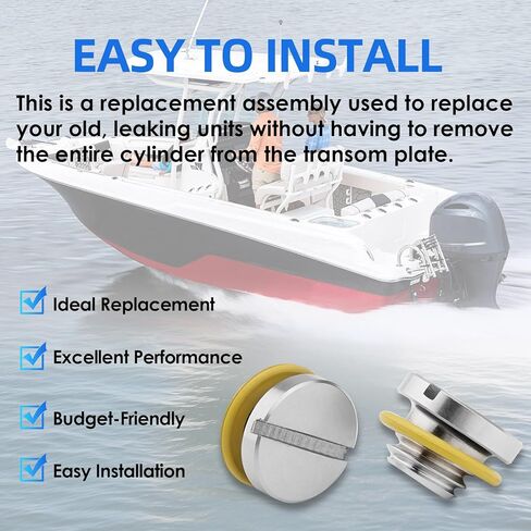 2 Pcs Outboard Lower Unit Oil Drain Plug for Mercury Marine 40 50 60 70 75 90 115HP, Oil Vent Plug Screw and Seal Kits for Mercruiser Bravo Alpha 1 Gen 2 10-79953Q2 10-79953A2 18-2244 in Kuwait