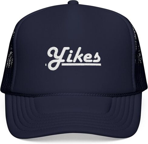 Premium Custom Foam Trucker Hat 'Yikes' with Embroidery in Saudi Arabia
