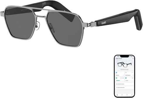 نظارات شمسية ذكية، نظارات بلوتوث بعدسات مستقطبة مستديرة للرجال/النساء مع مكبر صوت، نظارات موسيقية صوتية (GD01-C4) in Kuwait