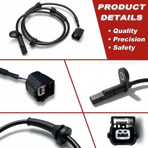 ABS Wheel Speed Sensor 1Pc: Front Left & Right Compatible with Nissan 2013-2020 Pathfinder V6 3.5L, INFINITI 2014-2019 QX60 V6 3.5L in Kuwait