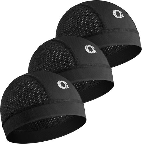 3 Pcs Cooling Breathable Mesh Skull Caps for Men Women Cycling Lightweight Quick-Dry Helmet Hard Hat Liner in Saudi Arabia