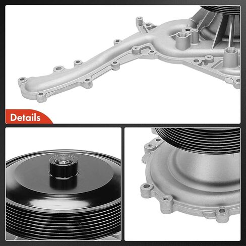 مضخة مياه للمحرك A-Premium مع حشية وبكرة متوافقة مع Ford F-250 Super Duty، F-350 Super Duty، F-450 Super Duty، F-550 Super Duty، 2017 2018 2019، 6.7 لتر، يستبدل # HC3Z8501A in Saudi Arabia