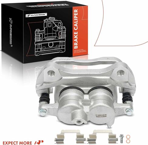 مجموعة فرجار قرص الفرامل الممتازة مع دعامة متوافقة مع Land Rover Range Rover Sport 2006-2009، LR3 2005-2009، 4.4L - جانب الراكب الأمامي الأيمن in Saudi Arabia