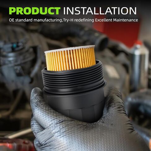 11427521353 Oil Filter Housing Cap Engine Cover Assembly for BMW 750Li 745Li 645Ci 745i 545i 550i 750i 650i 760i 760Li X5 Alpina B7 Replace# 917-072 V20-1225 11420151457 SK121442 in Kuwait