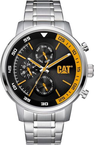 CAT Podium Chrono Silver Men Watch, 45 mm case, Stainless Steel case, Stainless Steel Strap, (PU.241.11.211) (Silver) in Saudi Arabia