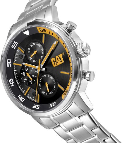 CAT Podium Chrono Silver Men Watch, 45 mm case, Stainless Steel case, Stainless Steel Strap, (PU.241.11.211) (Silver) in Saudi Arabia