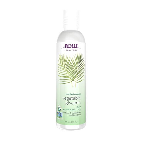 NOW Solutions, Organic Vegetable Glycerin Oil, 100% Pure, Softening and Moisturizing Multi-Purpose Skin Care, 8-Ounce in Saudi Arabia