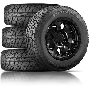 مجموعة من 4 إطارات Travelstar Ecopath AT LT275/70R18 125/122S10 Ply Load Range E، مناسبة لجميع التضاريس لجميع المواسم للشاحنات الخفيفة، الإطارات فقط، تتضمن ضمانًا لمدة 3 سنوات ضد مخاطر الطريق in Kuwait