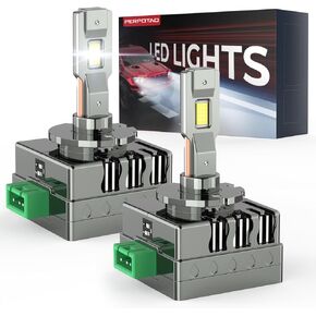 لمبات D3S D3R 46000LM 800% أكثر سطوعًا 6000K أبيض بارد التوصيل والتشغيل HID استبدال 2-Pack in Kuwait