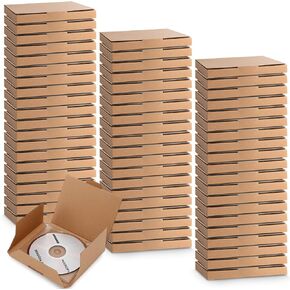50 Pcs 5 5/8"l x 5"w x 7/16"h Cd Mailer Box Cd Shipping Boxes Corrugated Mailing Bags for Moving, Shipping, Storage, or Small Business Packaging, White in Kuwait