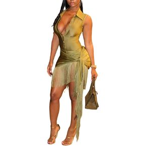 2 قطعة تنورة مجموعات للنساء مثير الخامس الرقبة أكمام ثونغ داخلية هامش Bodycon فستان قصير كوكتيل حفلة فستان قصير in Kuwait